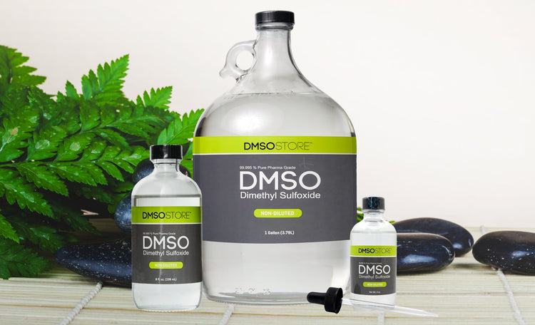 DMSO Liquid in Glass Bottle