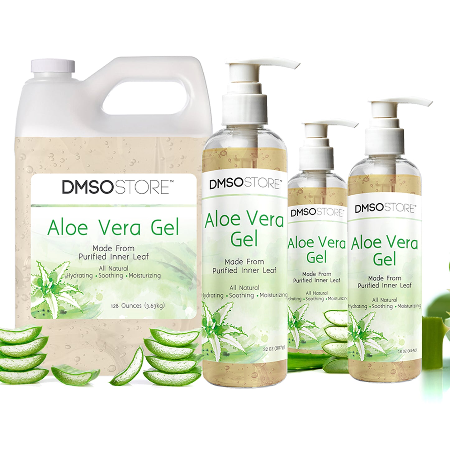 100% Pure Aloe Vera Gel Organic Soothing Skin Moisturizer Alcohol free 32 oz.