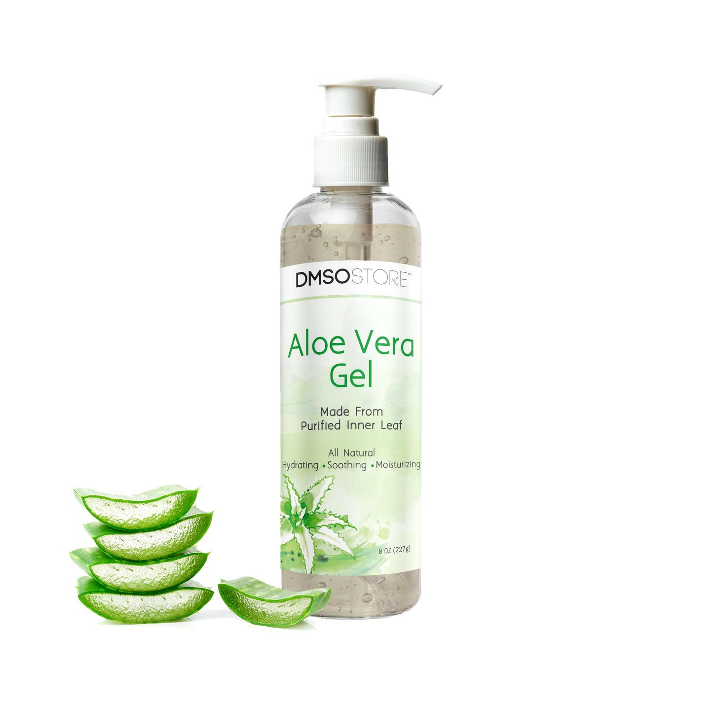 Organic Pure Aloe Vera 8oz Pure, Alcohol-Free Relief