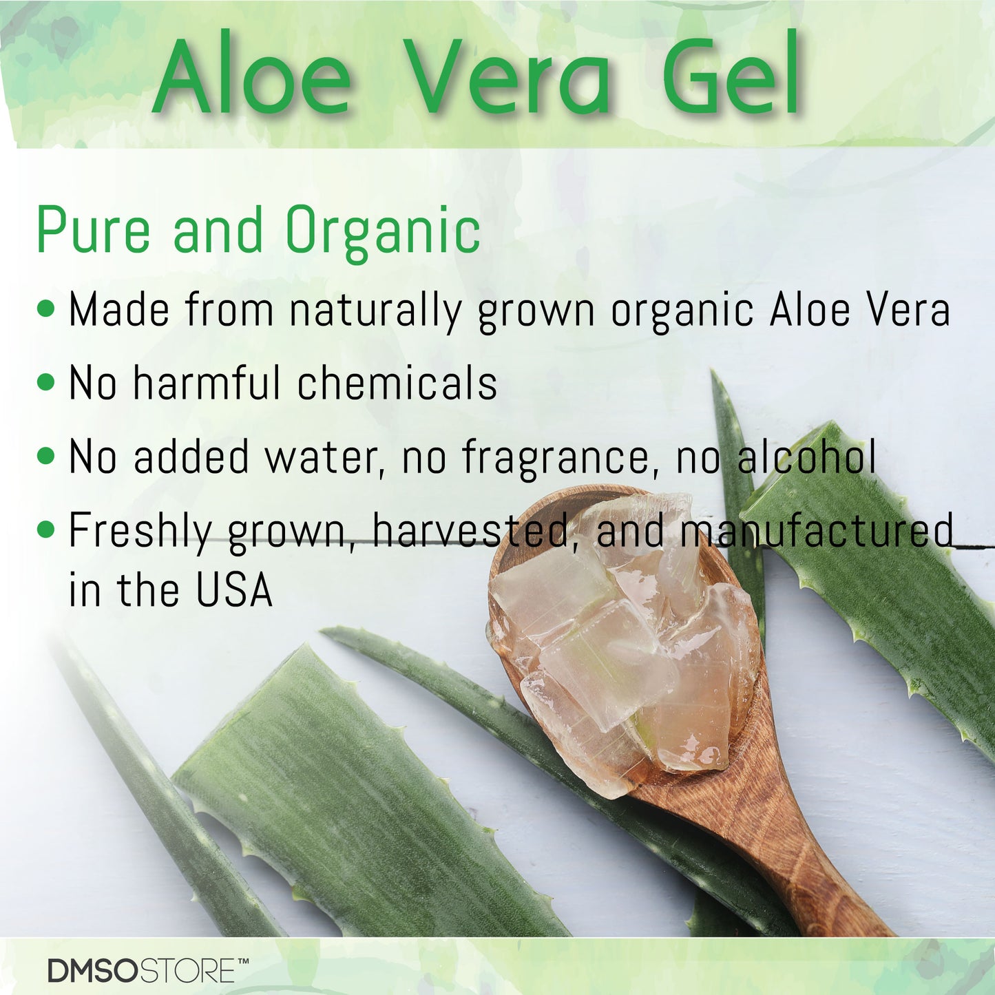100% Pure Aloe Vera Gel Organic Soothing Skin Moisturizer Alcohol free 32 oz.