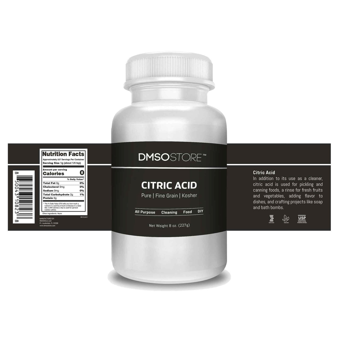 High-Quality Citric Acid, Food Grade - Ideal for Culinary Applications