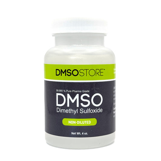 High-quality, 4oz undiluted DMSO liquid is perfect for pain relief and skin health. It is low odor and BPA-free. DMSO Store is your trusted store. Shop now!