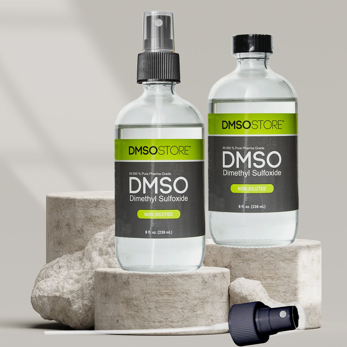 DMSO 8 oz. Glass Bottle With Sprayer Non-diluted 99.995% Low Odor Pharma Grade Liquid Dimethyl Sulfoxide