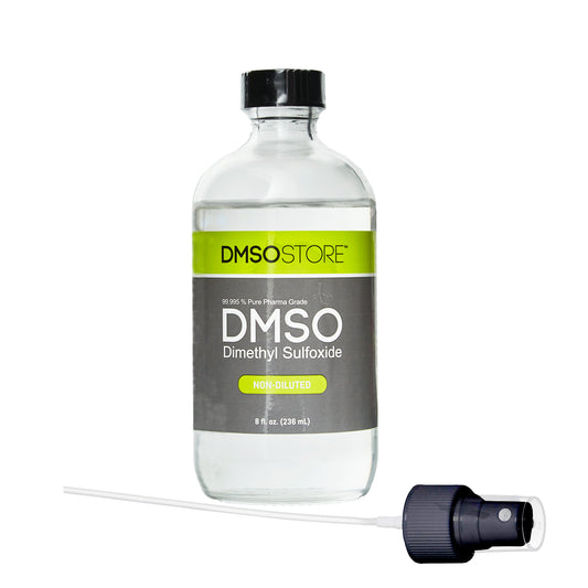 DMSO 8 oz. Glass Bottle With Sprayer Non-diluted 99.995% Low Odor Pharma Grade Liquid Dimethyl Sulfoxide