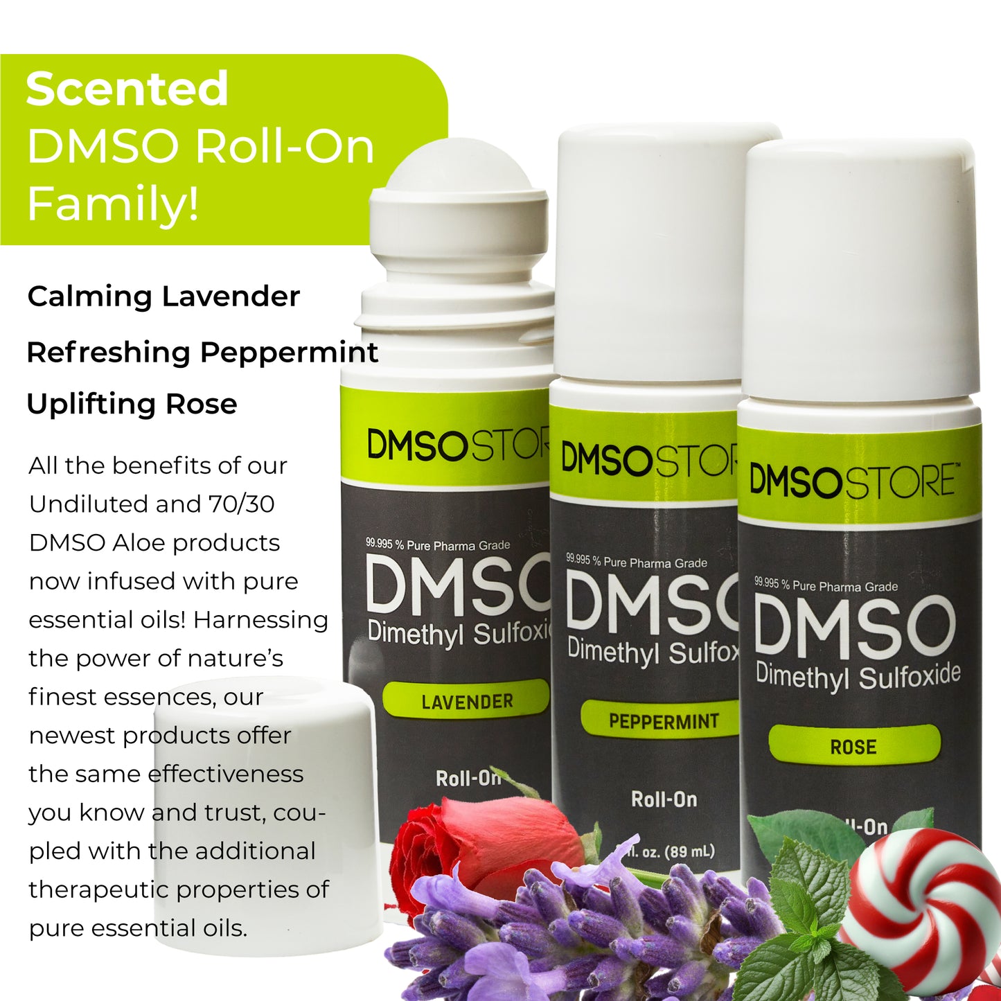 DMSO Roll-on TRIO | Aromatherapy & Joint and Muscle Support