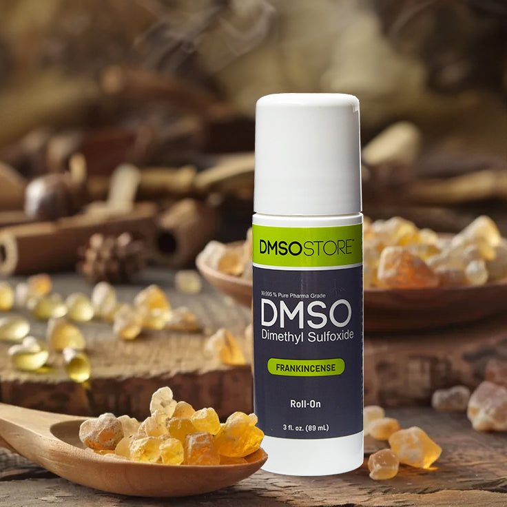 DMSO Roll-On with Frankincense | Low-Odor Topical Blend – 3oz