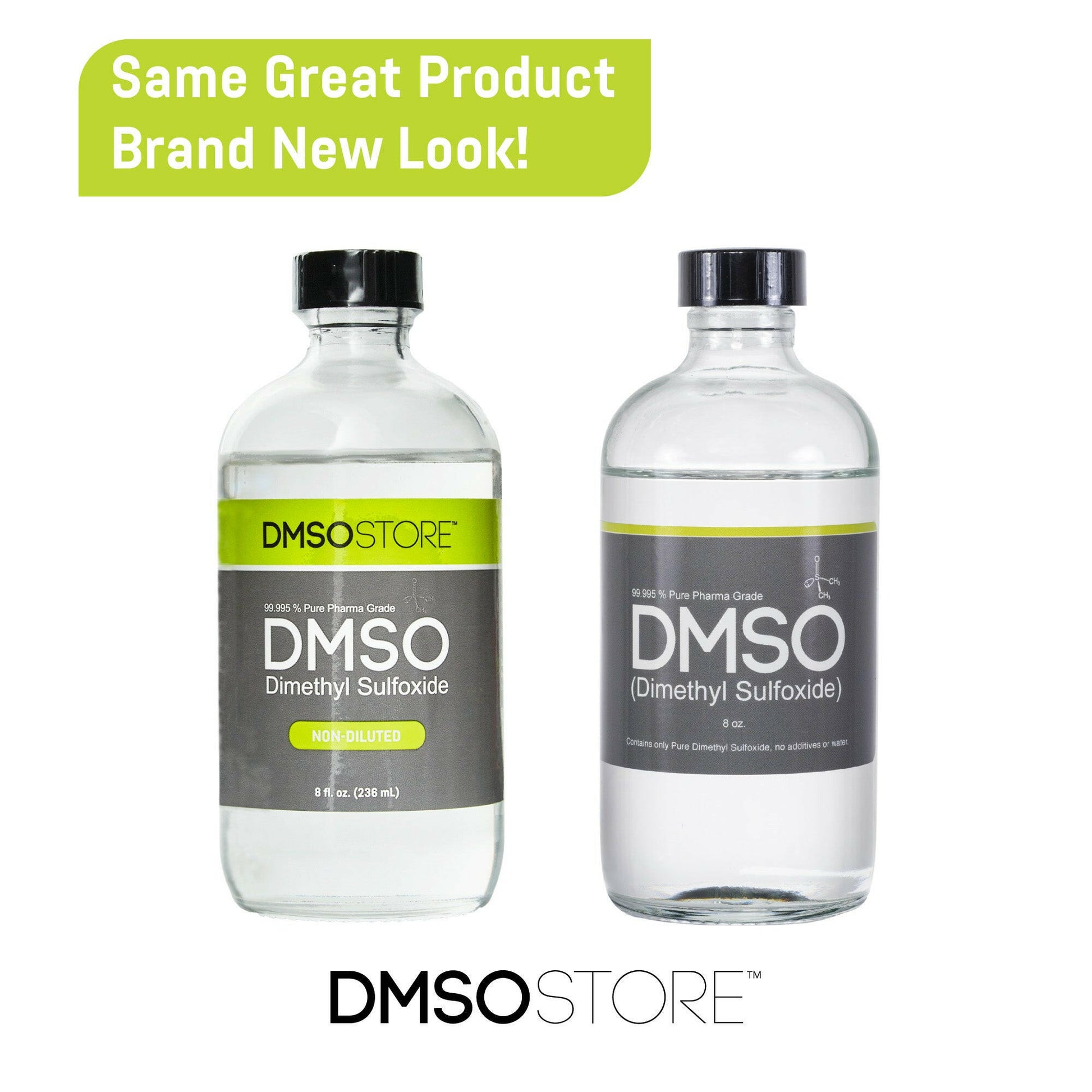 DMSO 8 oz. 3 Glass Bottle Special Non-diluted 99.995% Low Odor Pharma Grade Liquid Dimethyl Sulfoxide - dmsostore