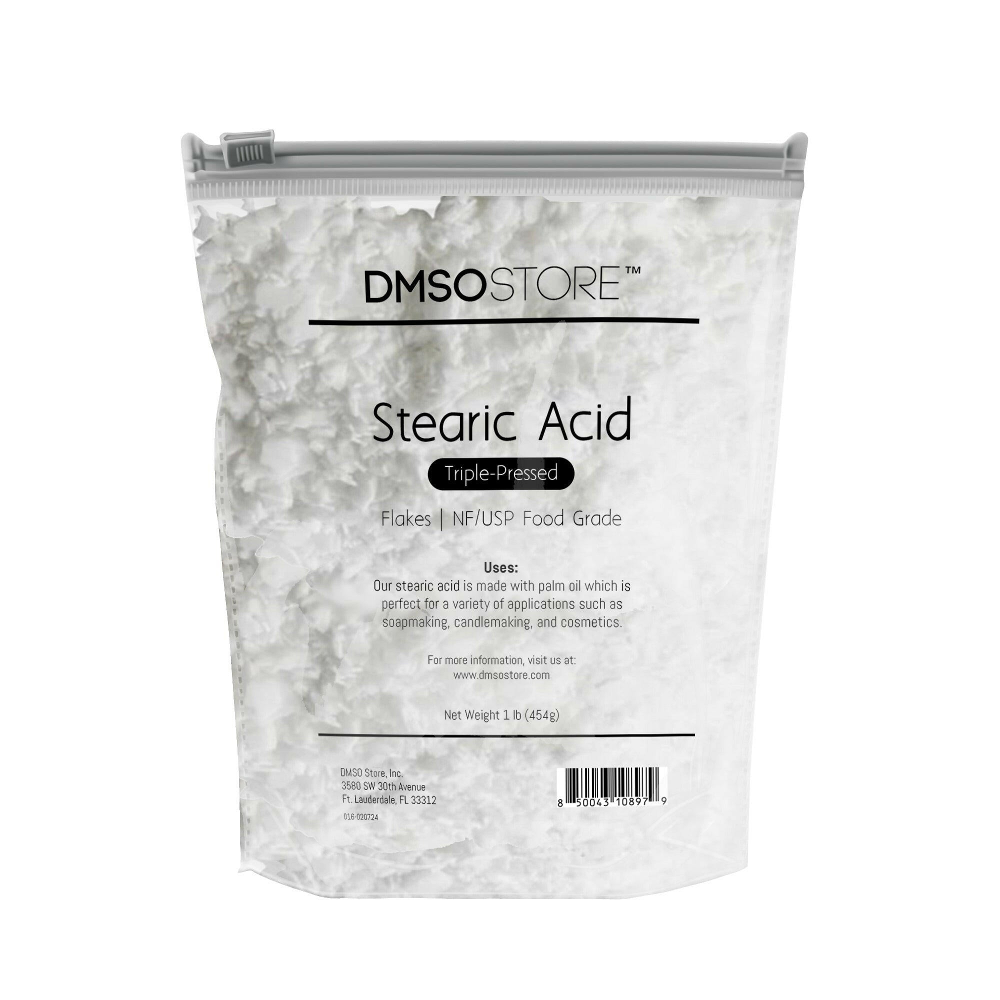 H&B Oils Center Triple Pressed Vegetable Stearic Acid - 48 Oz (3 Lb) Pastilles/Beads