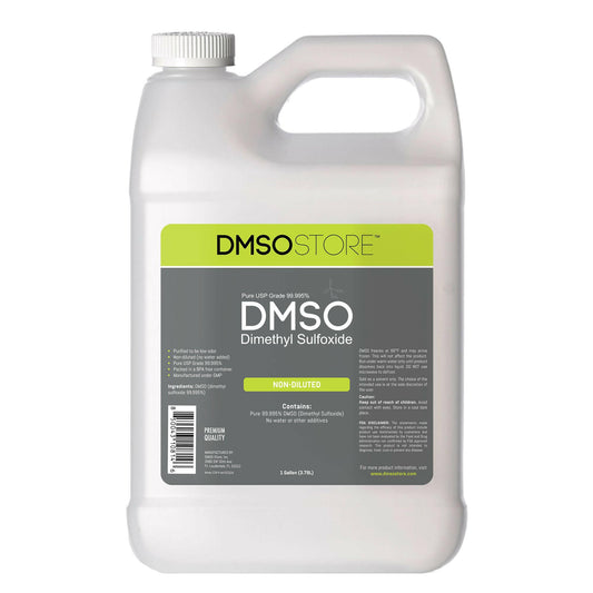 DMSO 4 Gallon Bottles of Non-diluted 99.995% Low Odor Pharma Grade Liquid Dimethyl Sulfoxide in BPA Free Plastic - dmsostore