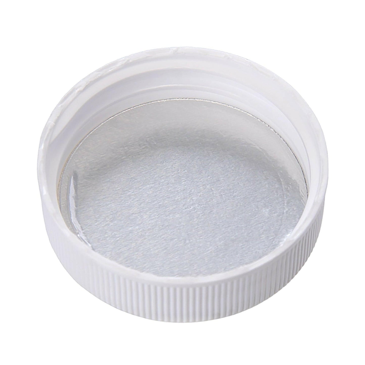 Plastic 38-400 White Child Resistant Cap w/ HIS Foam Liner