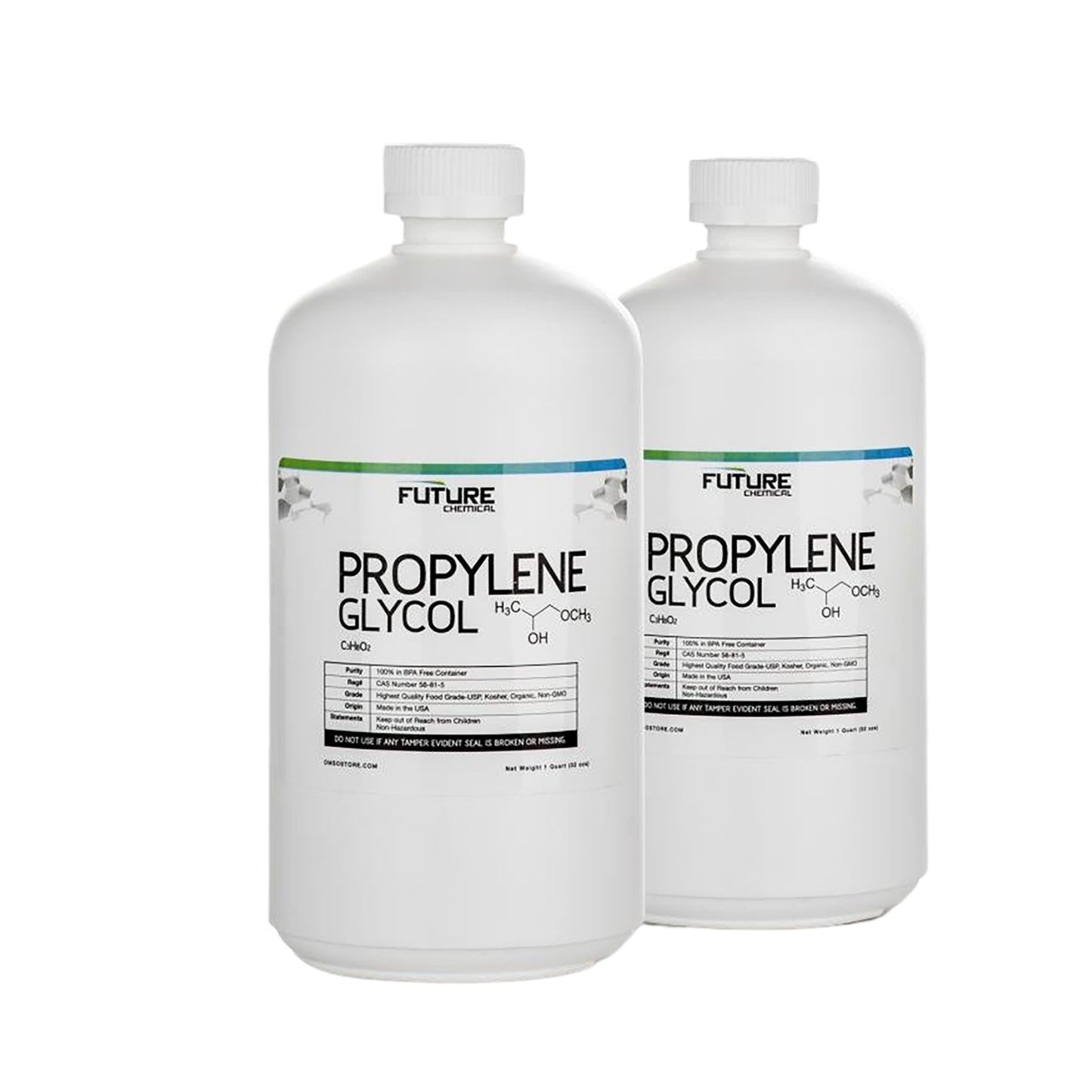 2 Quart Propylene Glycol USP Grade, Pure Certified & Safe Made in USA