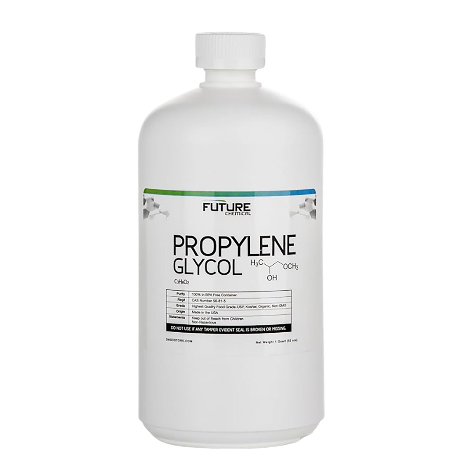 High-quality Propylene Glycol. It is 99.998% pure and USP Grade. It is safe for food and pharmaceuticals and extensively certified. DMSO Store