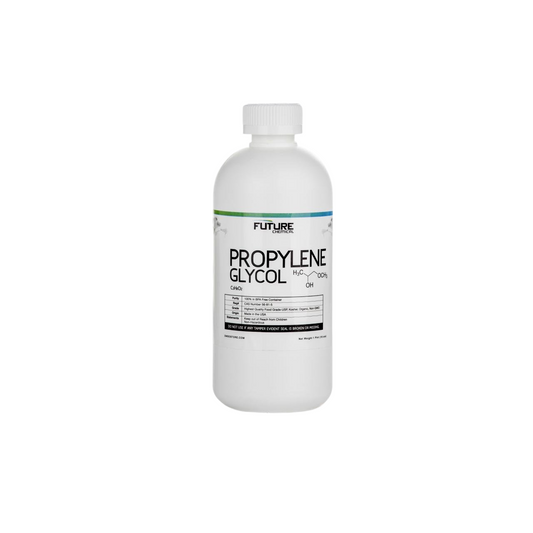1 Pint (16 oz) white bottle of propylene glycol. 