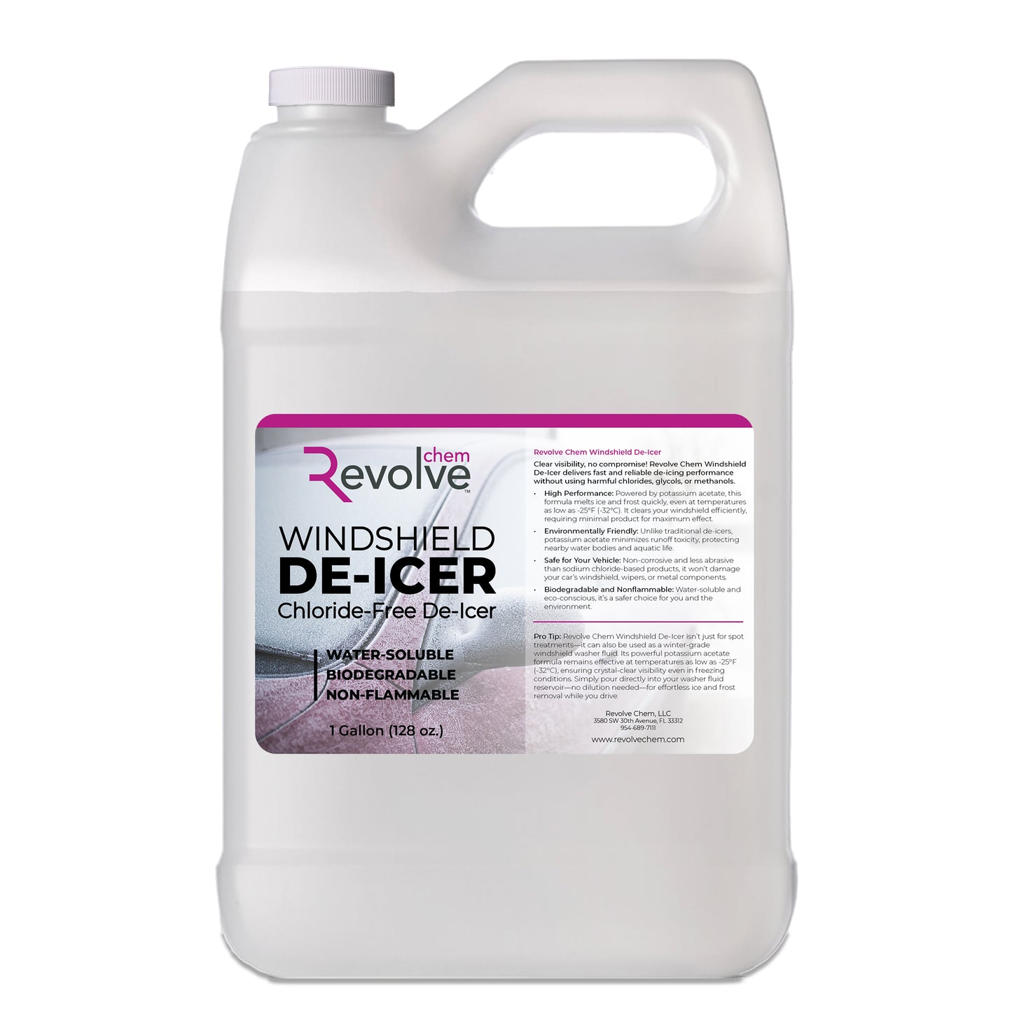 Fast-Acting Windshield De-Icer | 1 Gallon, For Ice & Snow