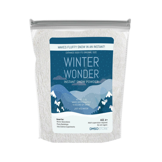 Winter Wonder Instant Snow Powder, 1 lb, Makes Approximately 3 Gallons of Fake Snow