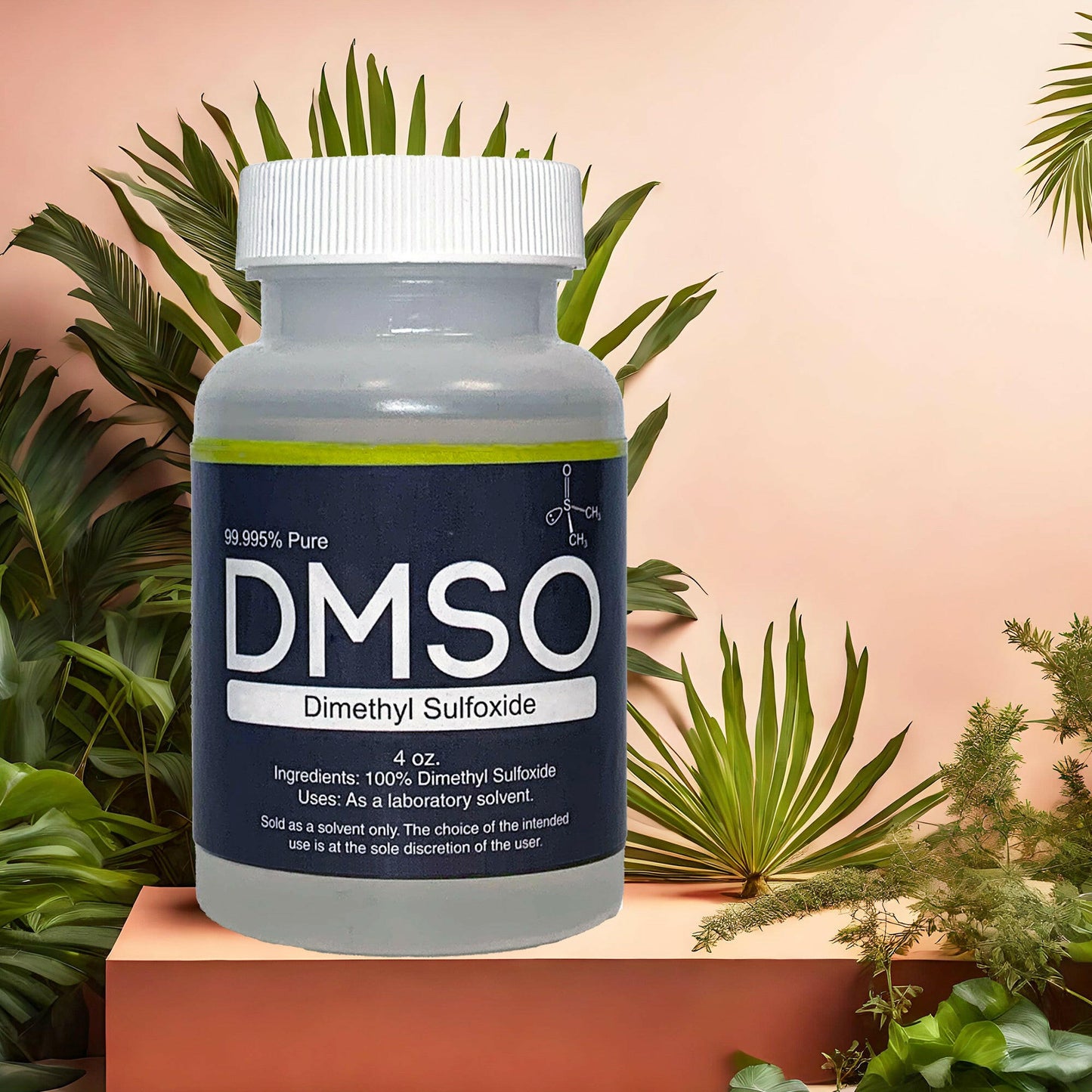 DMSO 4 oz. Plastic Bottle 99.995% Pure Low Odor Pharma Grade Dimethyl Sulfoxide