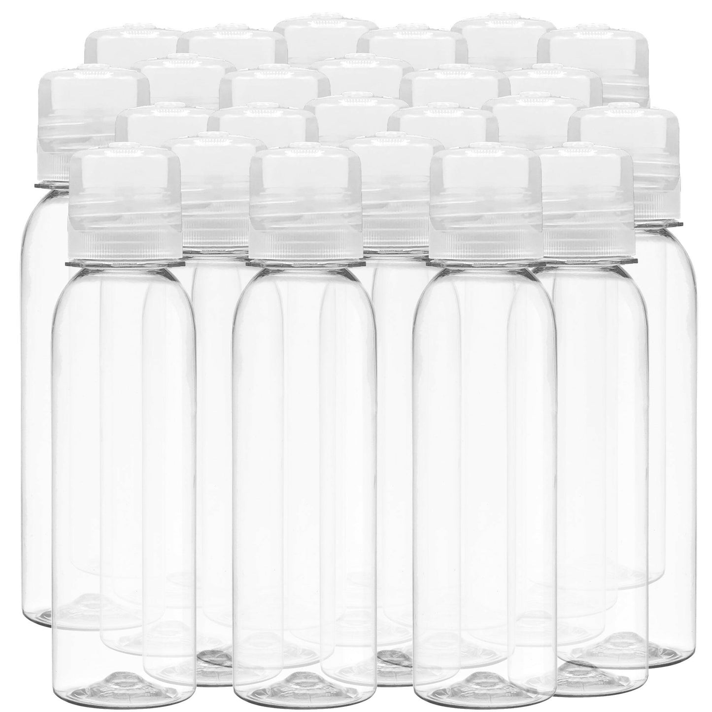 4 ozTravel re-fillable Cosmo Plastic Bottle with Clear Twist Top Cap