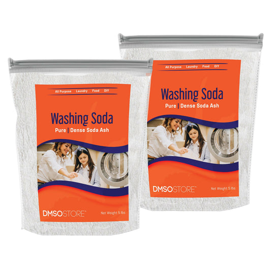 Premium washing soda. It boosts laundry, protects fabrics, and reduces wear. The bag is resealable for freshness. The DMSO Store