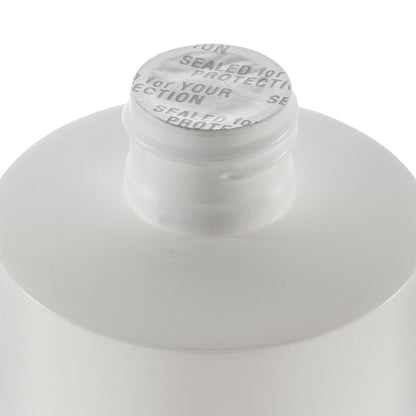 DMSO-liquid-99.995-pure-dimethyl-sulfoxide-organic-joint-pain-relief-16oz-seal. Close up of seal that is located under cap. Seal is silver and reads "sealed for your protection"