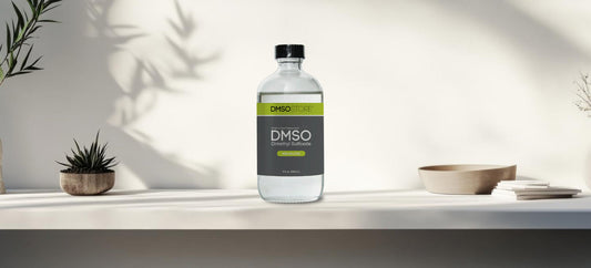 DMSO Pure pharma grade 99.995 liquid non diluted in a glass bottle