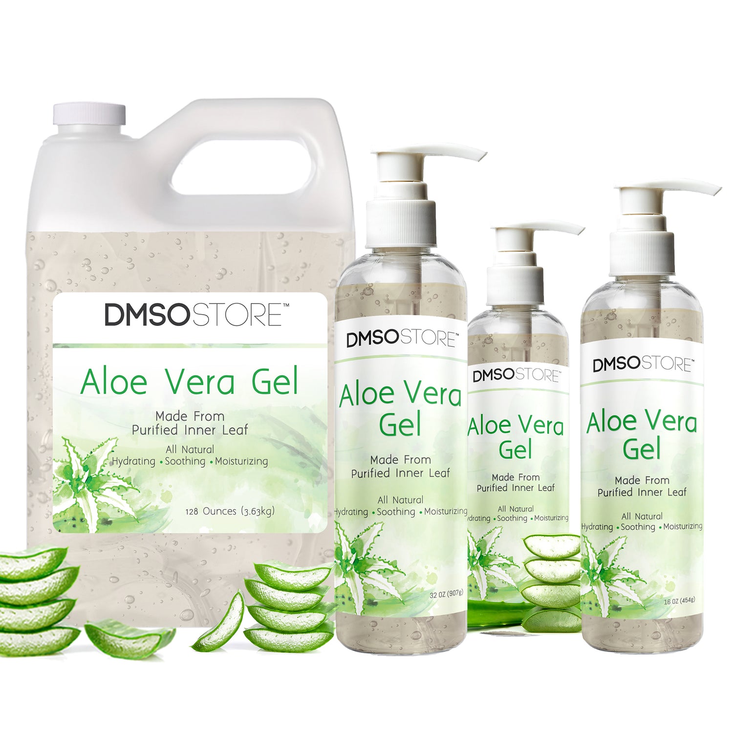 100% Pure Aloe Vera Gel Organic Soothing Skin Moisturizer Alcohol free.