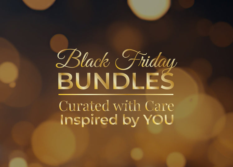 Black Friday Bundles banner with gold bokeh background and text reading “Black Friday Limited-Edition Bundles.”