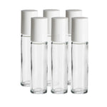 6 Re-fillable Roll on kit 10ML. Glass Roller Ball & Container