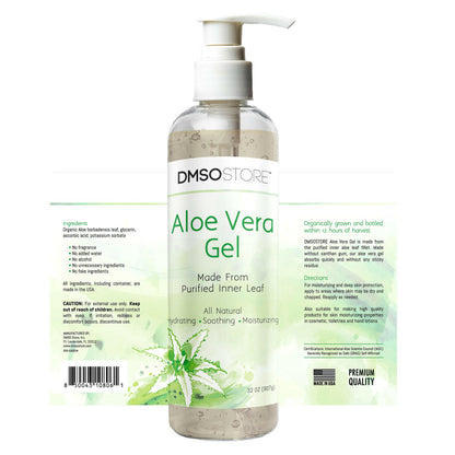 100% Pure Aloe Vera Gel Organic Soothing Skin Moisturizer Alcohol free 32 oz.