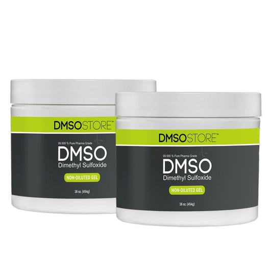 DMSO 1 lb. Gel 2 Jar Special Non-diluted 99.995% Low Odor Pharma Grade Dimethyl Sulfoxide in BPA Free Plastic Jar