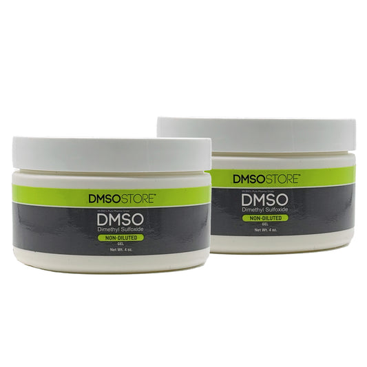 DMSO 4 oz. Gel 2 Jar special Non-diluted 99.995% Low Odor Pharma Grade Dimethyl Sulfoxide in BPA Free Plastic