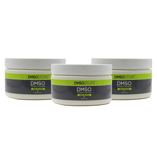 Triple Pack: 3 x 4 oz. DMSO Gel - Non-Diluted 99.995% Low Odor Pharma Grade Dimethyl Sulfoxide