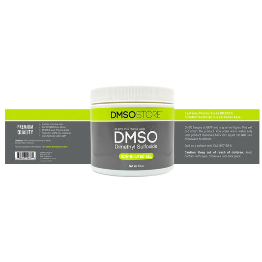DMSO/Distilled Water 70/30 Gel 16 oz. Jar 99.995% Low Odor Pharma Grade Dimethyl Sulfoxide in BPA Free Plastic