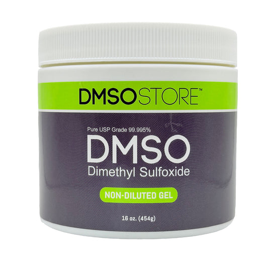 DMSO 1 lb. Gel Non-diluted 99.995% Low Odor Pharma Grade Dimethyl Sulfoxide in BPA Free Plastic Jar