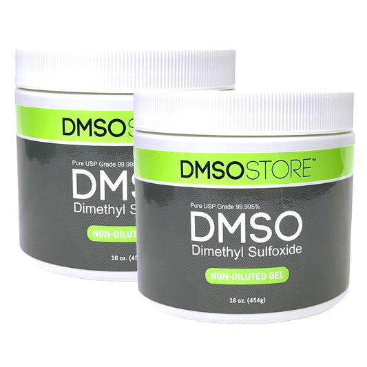 DMSO 1 lb. Gel 2 Jar Special Non-diluted 99.995% Low Odor Pharma Grade Dimethyl Sulfoxide in BPA Free Plastic Jar