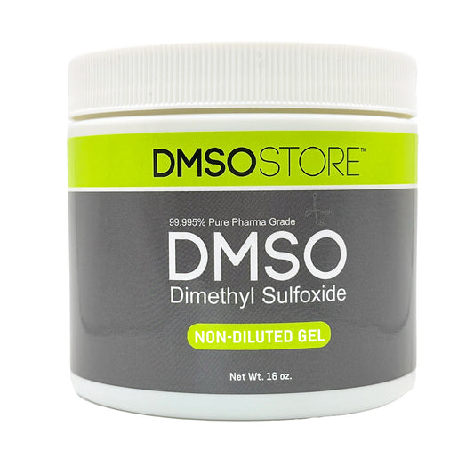 DMSO 16 oz. Gel Non-diluted 99.995% Low Odor Pharma Grade Dimethyl Sulfoxide in BPA Free Plastic Jar