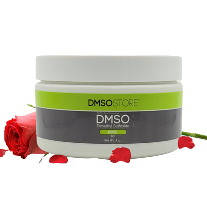 Rose DMSO Gel 4 oz, 99.9% Pure Pharma Grade  Dimethyl Sulfoxide Gel