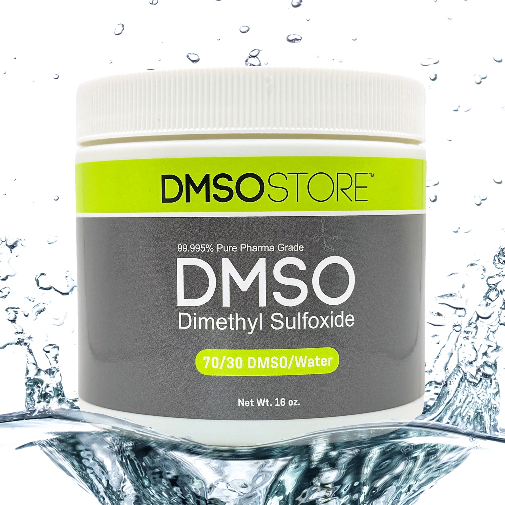 DMSO 16 Oz. Pure 99.995% Low Odor Sterile USP Pharma Grade Dimethyl