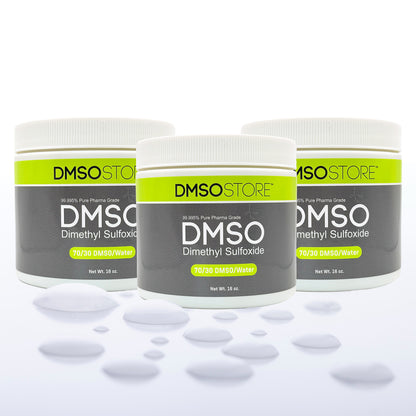 DMSO/Distilled Water 70/30 Gel 16 oz. Jar 99.995% Low Odor Pharma Grade Dimethyl Sulfoxide in BPA Free Plastic