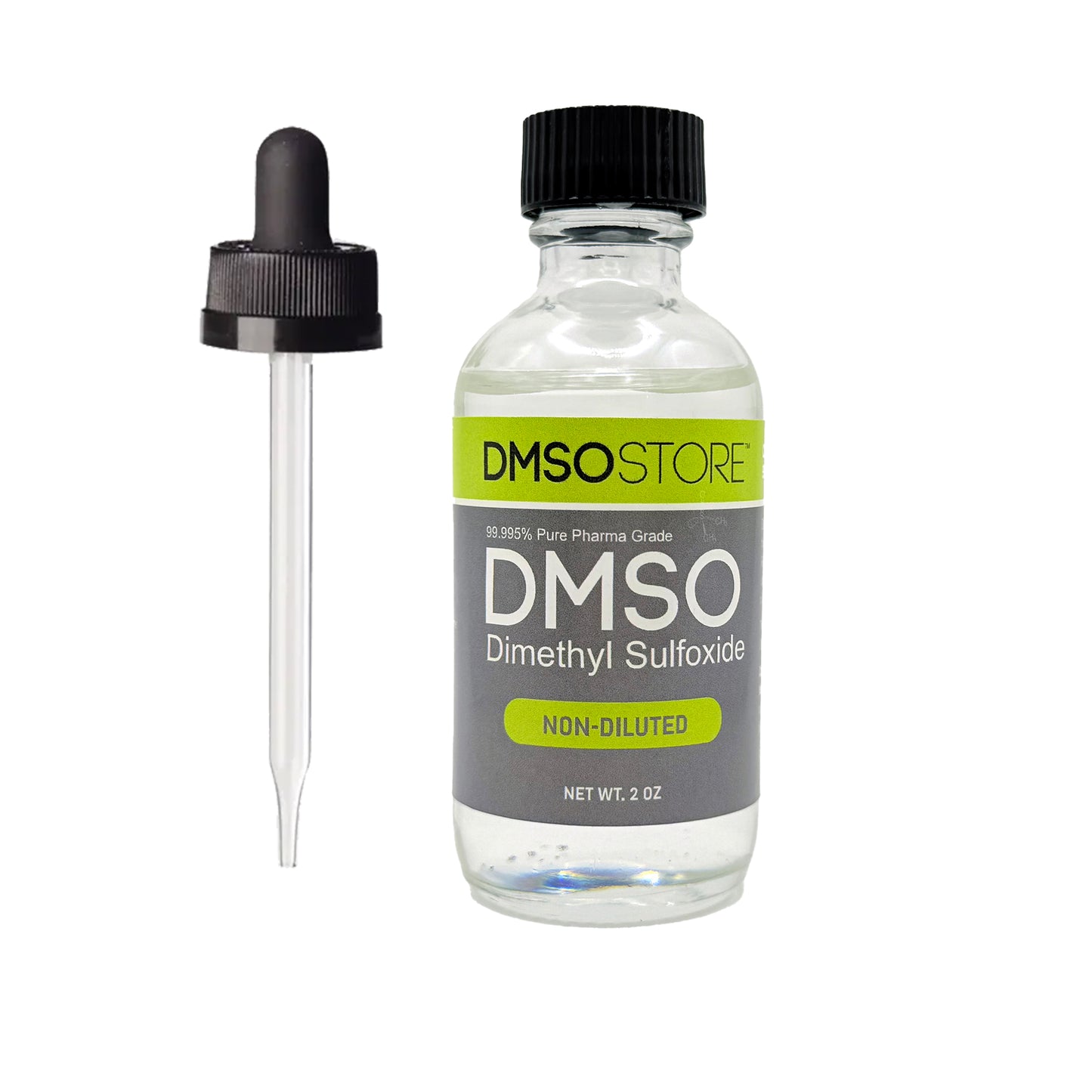 2-oz. DMSO Liquid Non-Diluted 99.995% in a Glass Bottle w/ Dropper