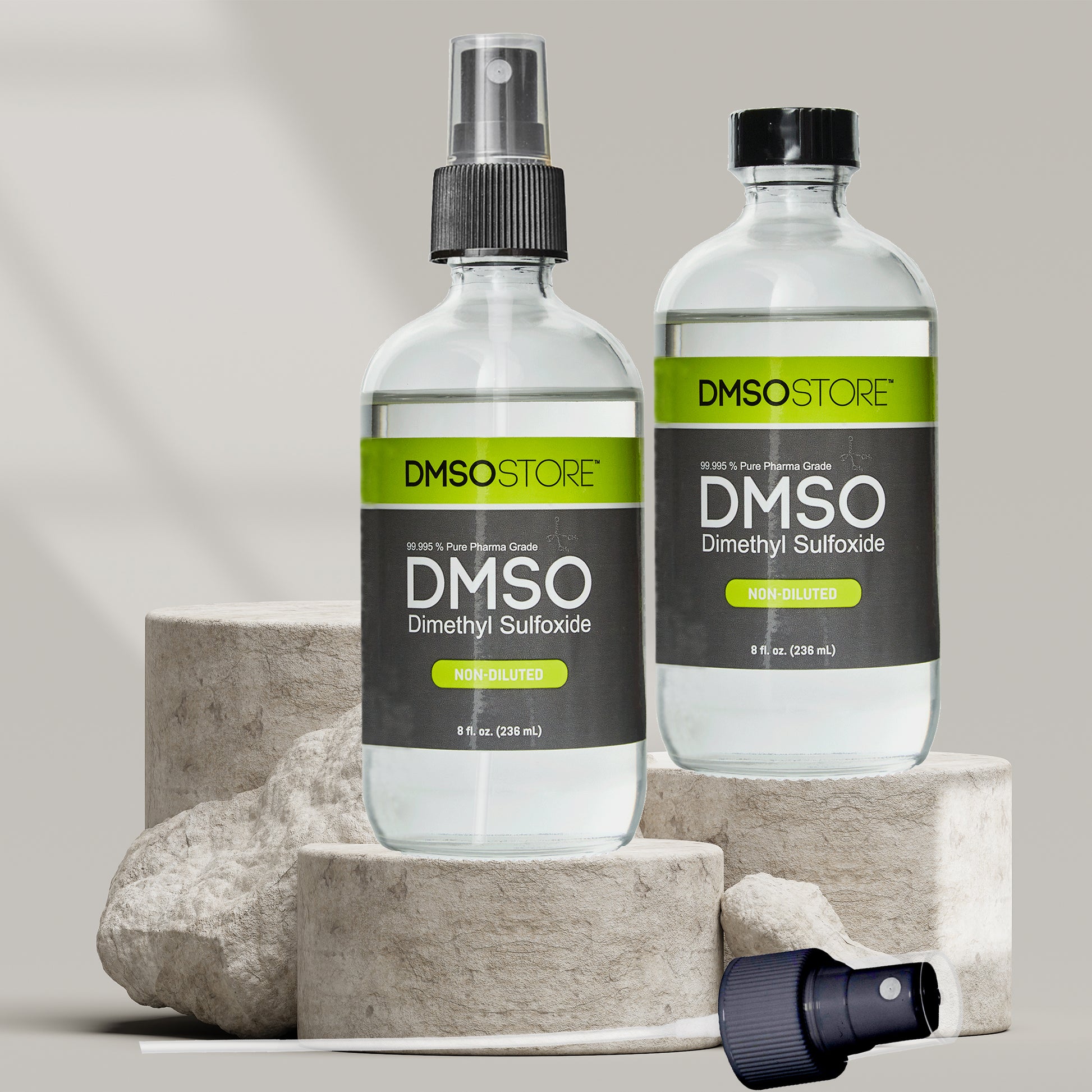 DMSO 8 oz. Glass Bottle With Sprayer Non-diluted 99.995% Low Odor Pharma Grade Liquid Dimethyl Sulfoxide