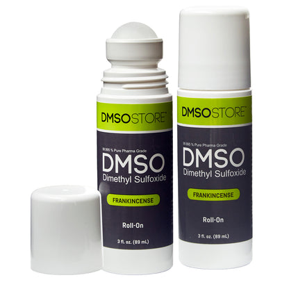 DMSO Roll-On with Frankincense, 3 oz, Pure 99.995% Pharma Grade