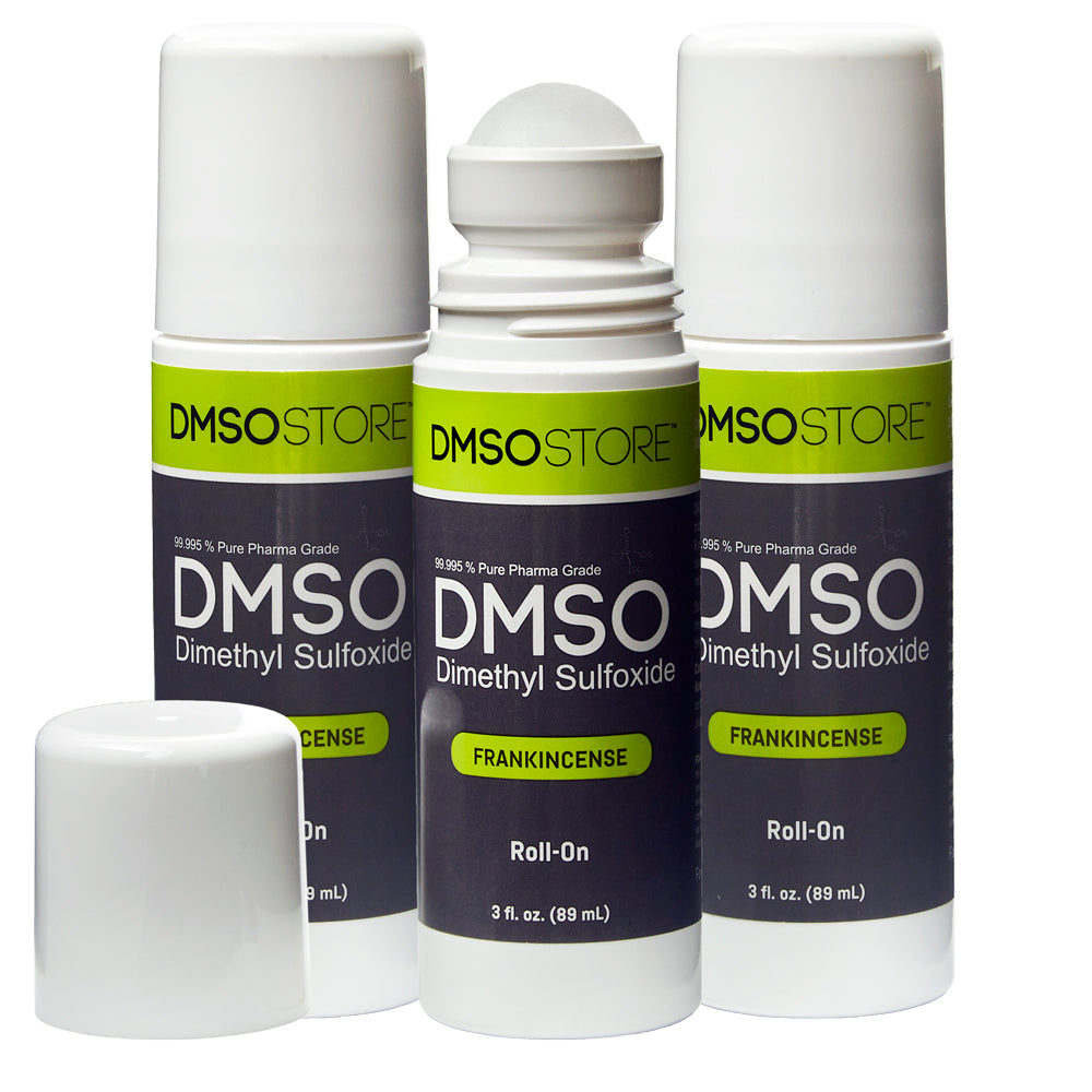 DMSO Roll-On with Frankincense, 3 oz, Pure 99.995% Pharma Grade