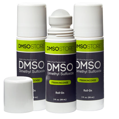 DMSO Roll-On with Frankincense, 3 oz, Pure 99.995% Pharma Grade