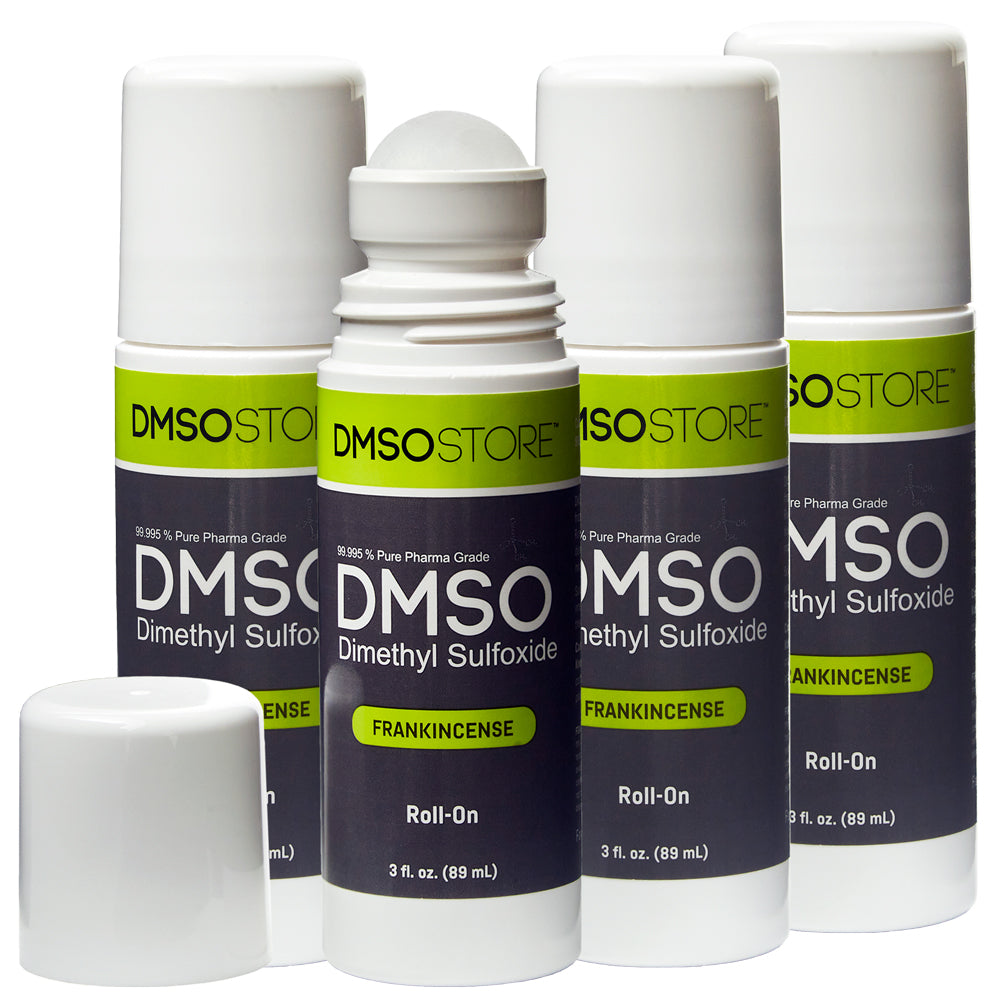 DMSO Roll-On with Frankincense, 3 oz, Pure 99.995% Pharma Grade