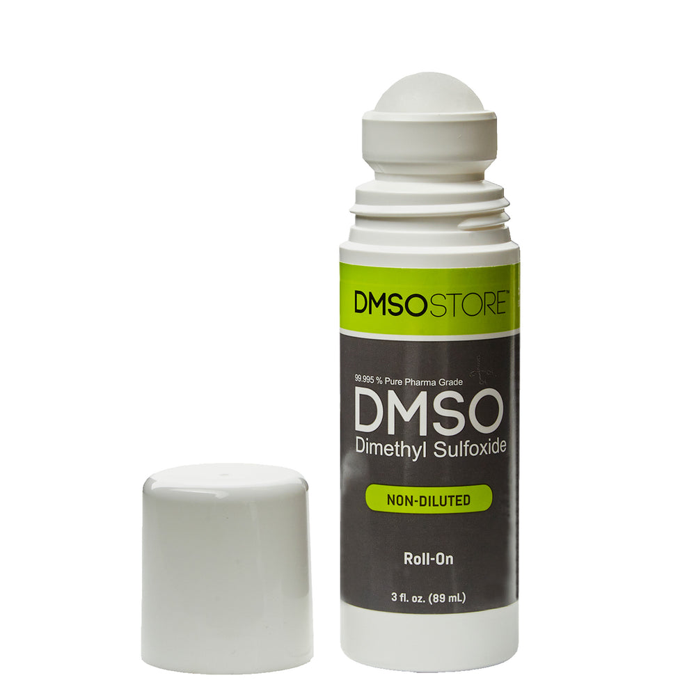 DMSO 3 oz. Roll-on Non-diluted 99.995% Low Odor Pharma Grade Liquid Dimethyl Sulfoxide