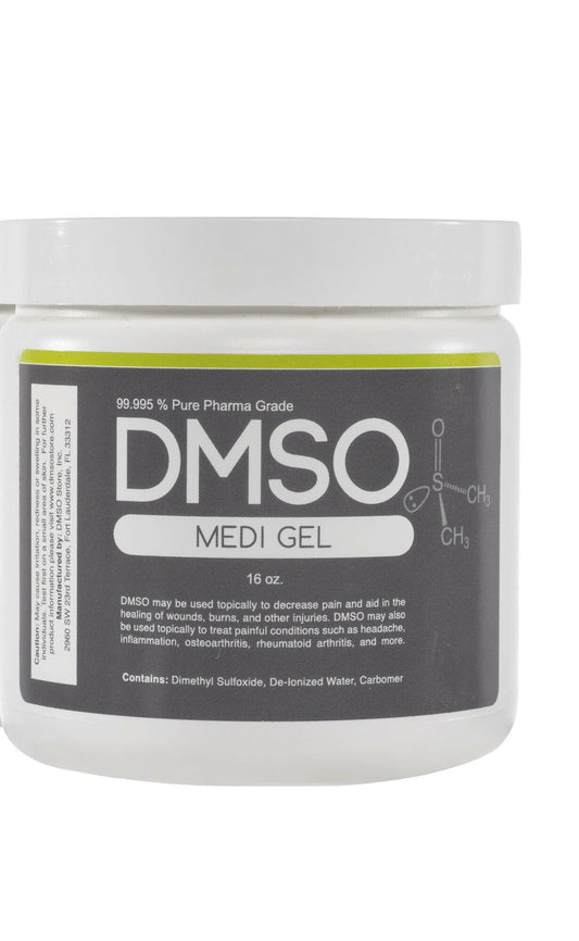 DMSO 1 lb. Gel Non-diluted 99.995% Low Odor Pharma Grade Dimethyl Sulfoxide in BPA Free Plastic Jar.