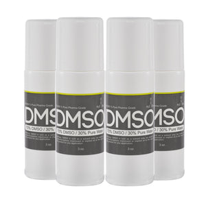 DMSO 70/30 3 oz. 4 pack Roll-on DMSO/ WATER 99.995% Low Odor Pharma Grade in BPA Free Plastic