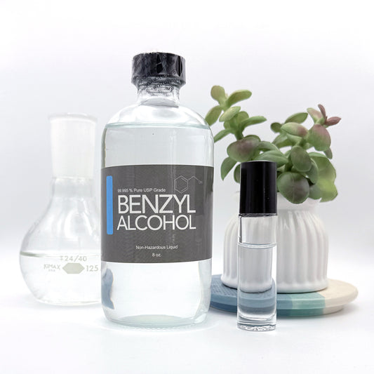 Benzyl Alcohol 8 oz. Glass Bottle | Pure USP Grade
