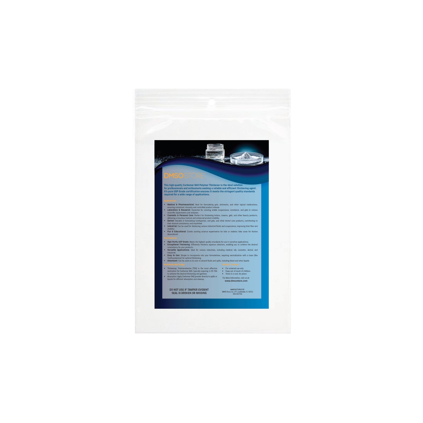 Carbomer 940 Polymer Thickener 3 oz.