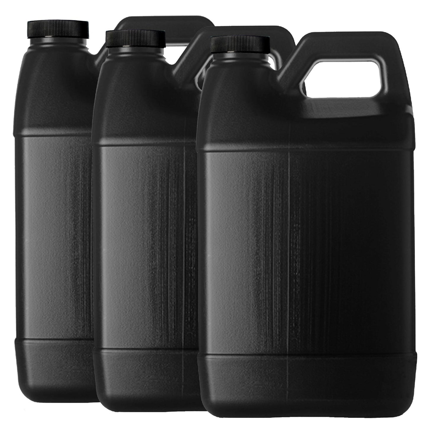 F-Style 38/400 Black 1 Gallon Bottle HDPE Jug w/ Child Proof Cap (128oz)